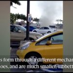 Dust devil causes stir