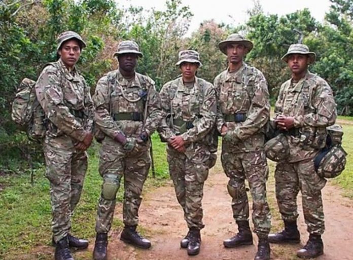 Cayman regiment junior officers