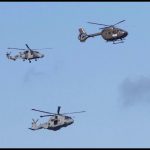 RFA choppers put on display over Grand Cayman