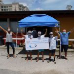 Kite for COVID trio presents cheque to ARK