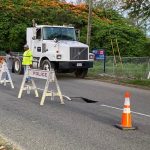 Sinkhole appears on South Sound Road