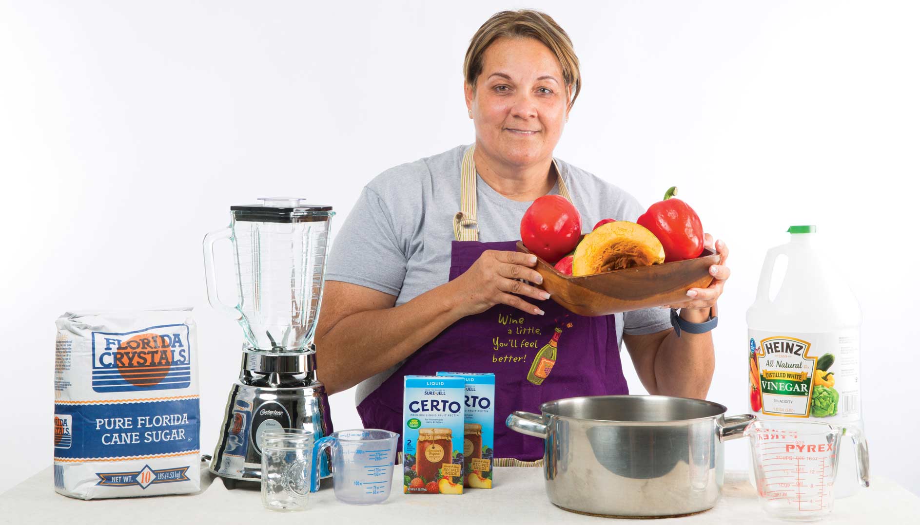 LaurelHydesisreadytomakeabatchofpepperjelly. Cayman Compass