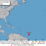 Tropical Storm Gonzalo weakens while Tropical Depression 8 forms