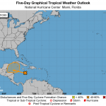 Tropical wave forms near Jamaica