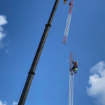 120-foot beacon pulled down