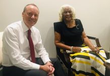 Governor helps Thelma Range celebrate 100th birthday