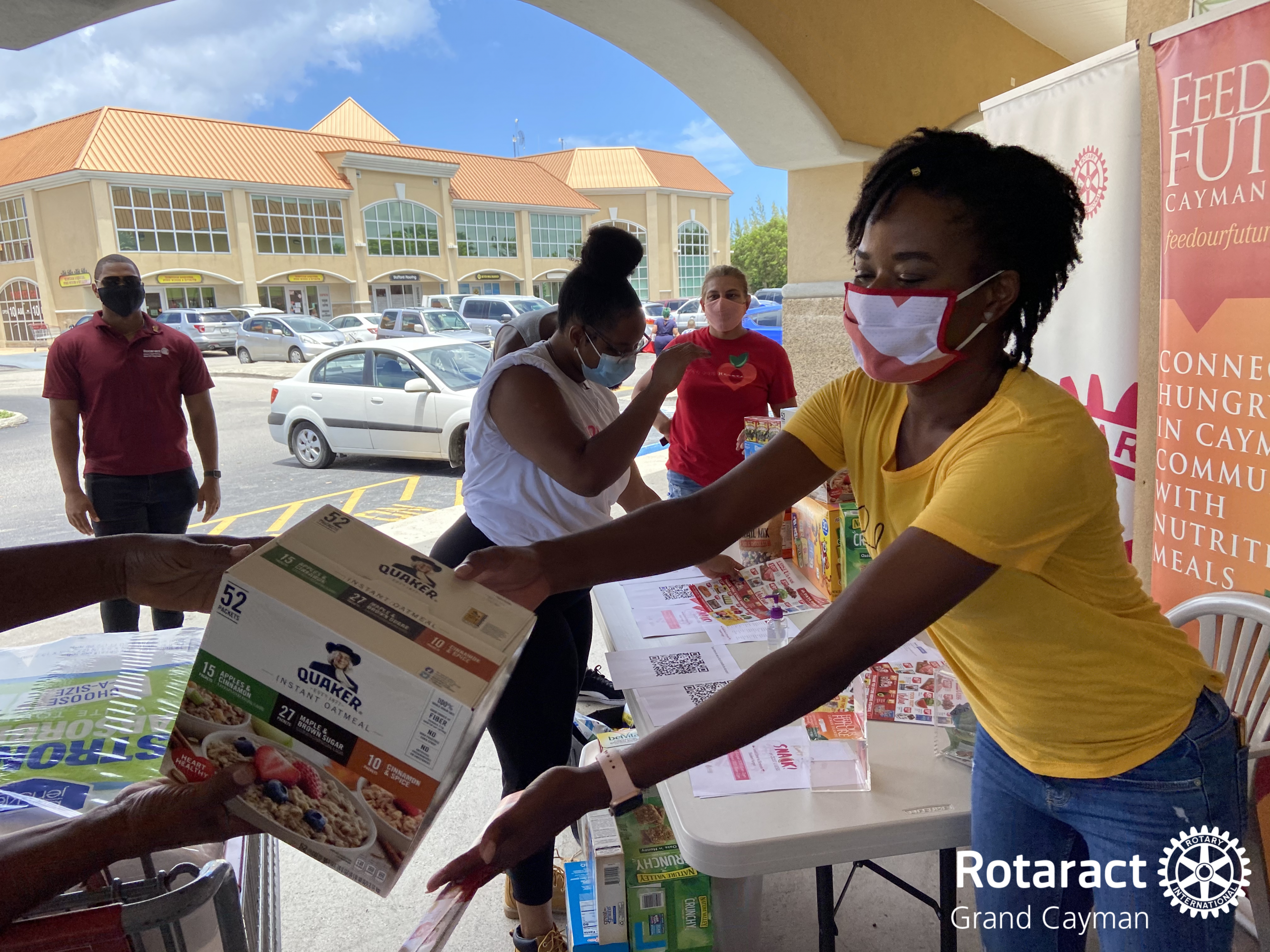 Rotaract accepting donation