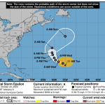TS Epsilon latest: Tropical storm watch issued for Bermuda
