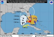 Eta heads for Florida Keys