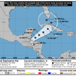 Eta could make turn toward Cayman tonight