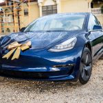 Launch of Charlton Automotive held at Indigo Bay the Tesla Model 3, the surprise gift presented at the event