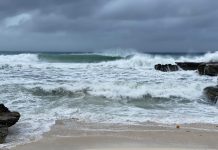Small craft warning as cold front nears