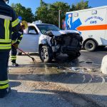 One injured in rush-hour collision