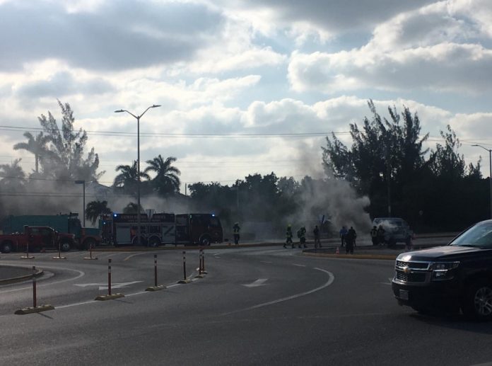 car fire