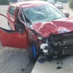 Head-on collision sends two to hospital with serious injuries