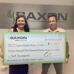 Saxon raises over $15,000 for Cancer Society