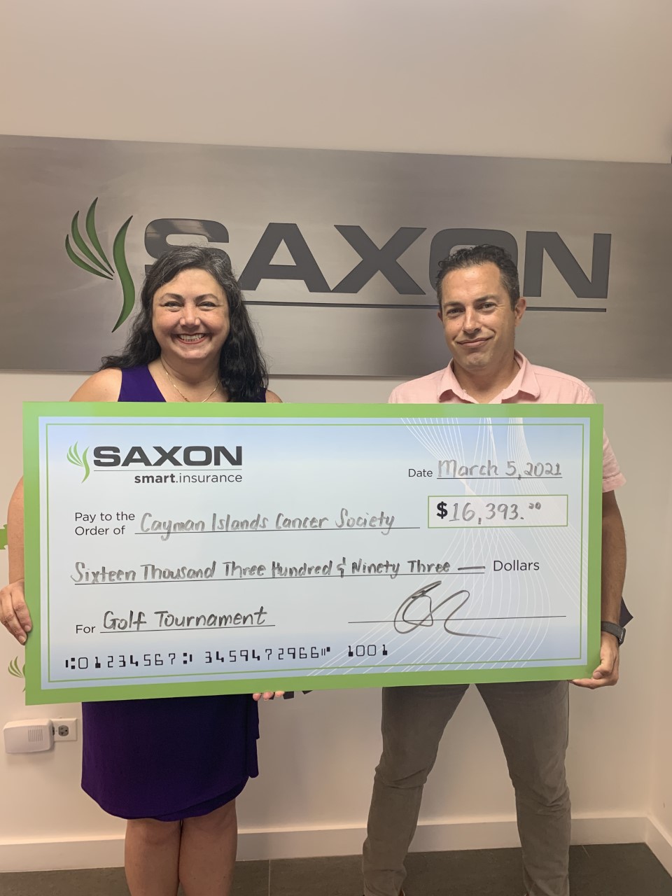 Saxon raises over 15,000 for Cancer Society Cayman Compass