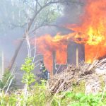 House on fire in Lower Valley