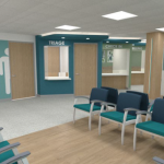 Hospital A&E entrance temporarily relocating