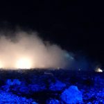 Heat spot detected near landfill fire site