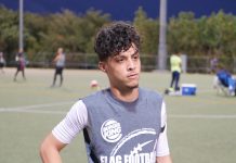Popeyes defeats PD’s 21-20 in flag football league play