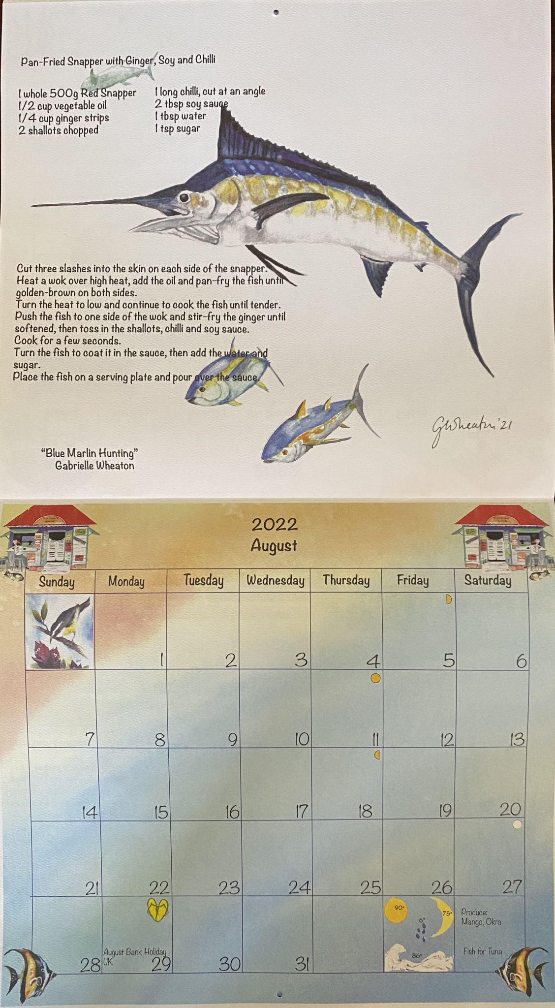 Cayman Watercolours Calendar unveiled for 2022 Cayman Compass