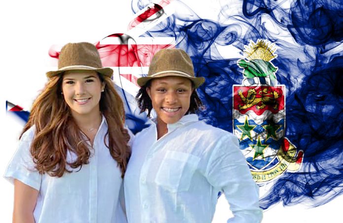 Rutty and Crooks with flag
