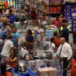 Shoppers flock to stores following tropical storm warning