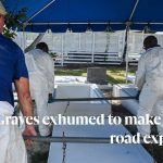 Graves exhumed to make way for road expansion