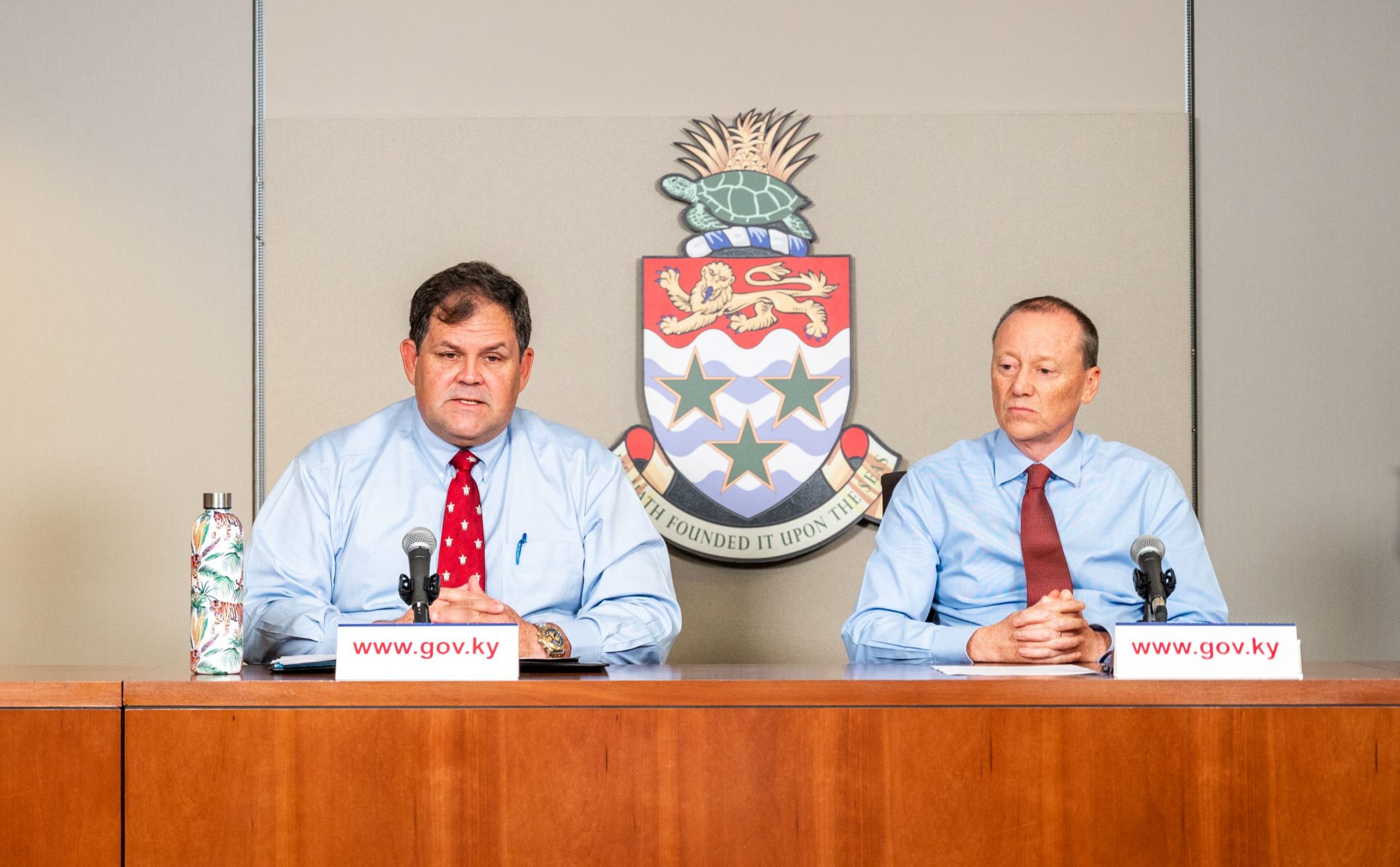 Premier Wayne Panton and Governor Martyn Roper