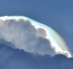 Rough weather brings rainbow cloud