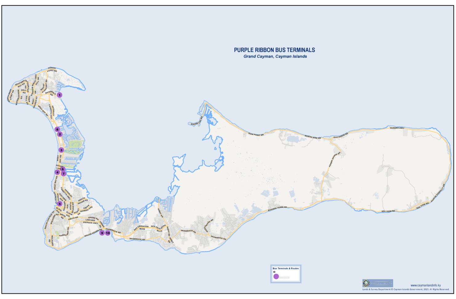 New Year's Eve Purple Ribbon Bus Routes 2021 (10 Buses) - Cayman Compass
