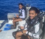 ‘Shark Girls’ Beau and Fleur master divers at age 12