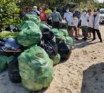 Lateral flow tests among 500 pounds of debris found on beach