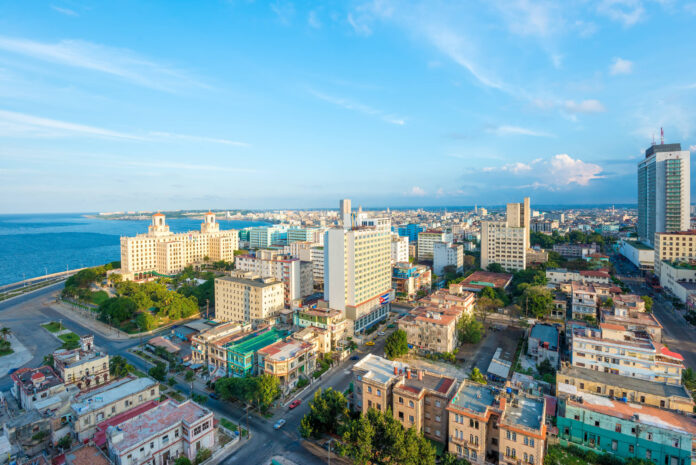 An aerial view of Havana, Cuba.