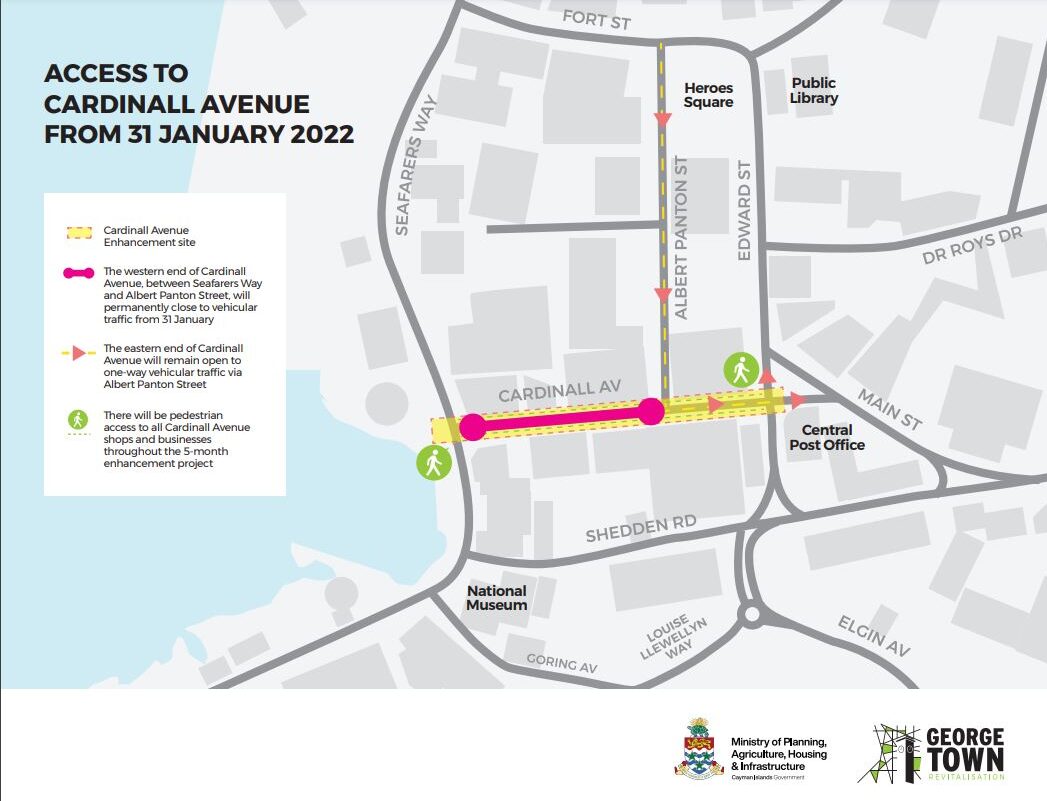 Cardinall Ave. Map Cayman Compass