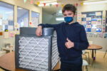 Schoolboy joins COVID battle by building home-made air purifiers
