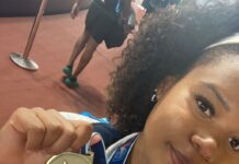 Lacee Barnes takes bronze at indoor championships