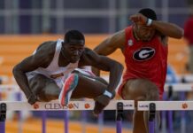Brown clocks new personal best in 60m hurdles