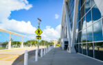 Delta plane runs into stairs truck at Owen Roberts airport