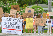 Protect Our Future activists call for action on climate change