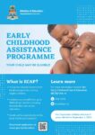 Early Childhood Assistance Programme Funding Available for 2022/2023 Academic Year