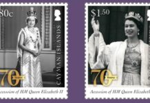 Cayman issues stamps for Queen’s Platinum Jubilee