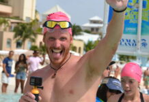 History-maker Oly Rush dives back in at the Flowers Sea Swim