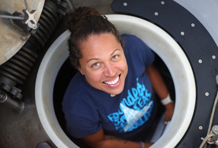 Sabrina Douglas on the Alvin