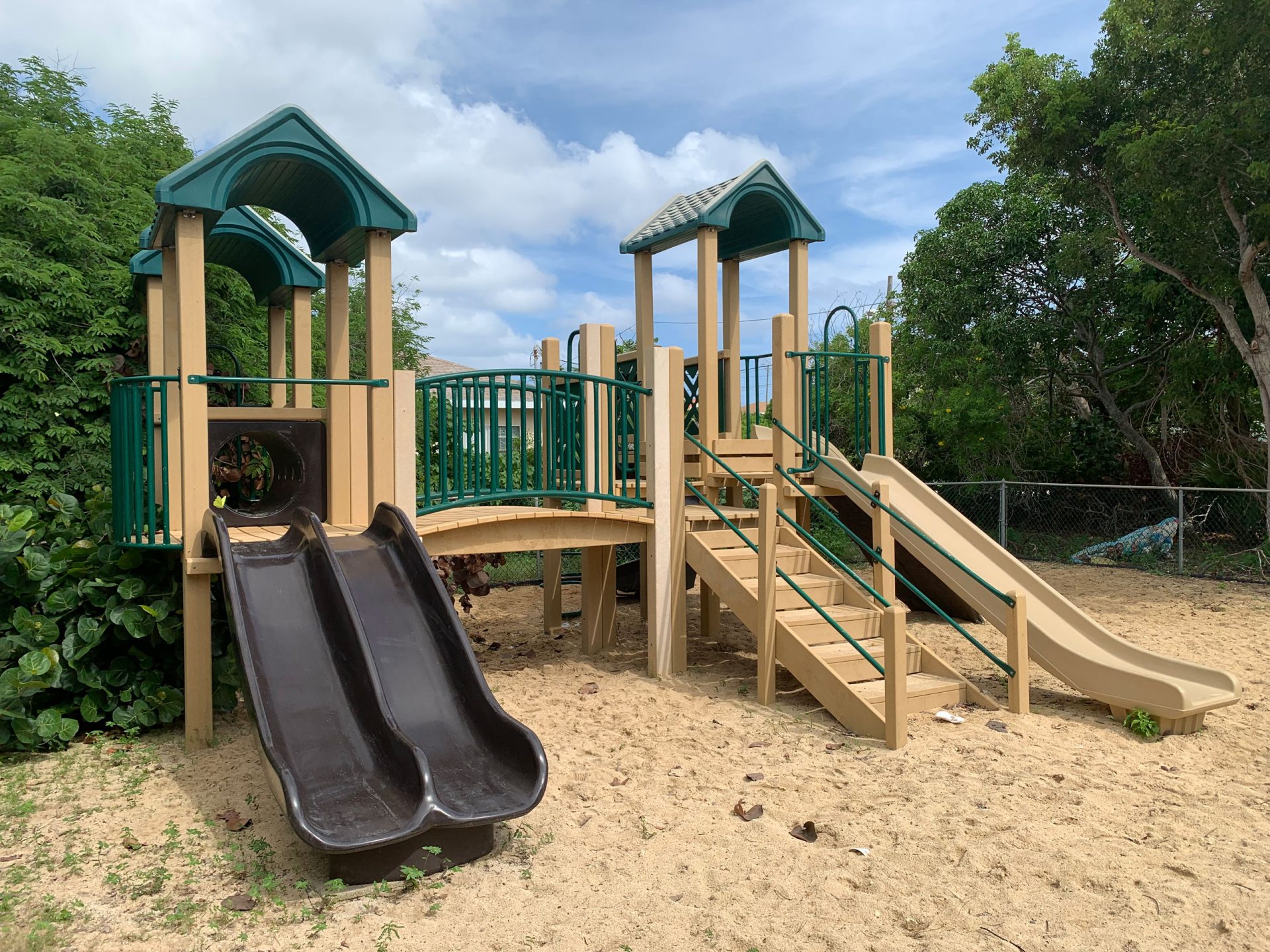 Harry McCoy Snr. Park in Bodden Town has impressive playground equipment
