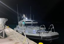 Boat seized and four arrested for alleged drugs smuggling Coast Guard Protector