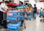 Shopping frenzy triggered by approaching storm