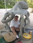 Concrete creatures find forever home at Botanic Park
