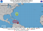 Weather system inches closer to central Caribbean